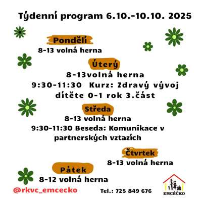 Týdenní program Emcéčka