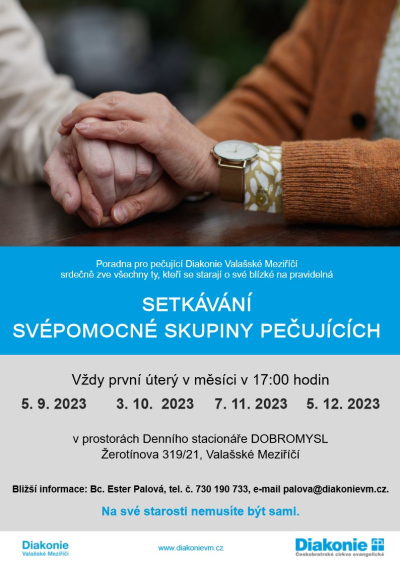 Setkávání svépomocné skupiny pečujících