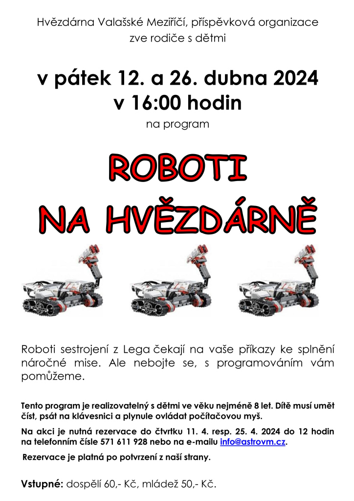ROBOTI NA HVĚZDÁRNĚ