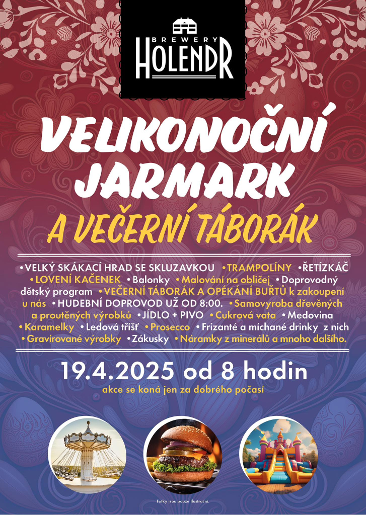 Velikonoční jarmark a večerní táborák 