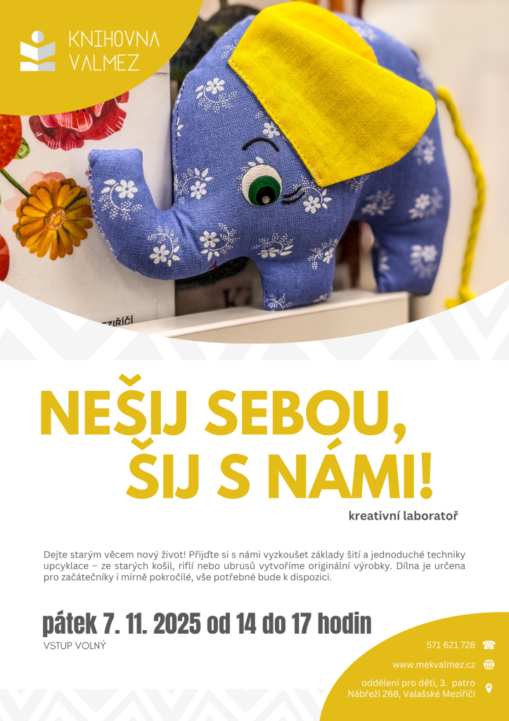 Knihovna • Kreativní laboratoř – Nešij sebou, šij s námi
