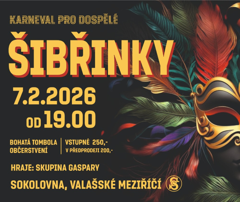Šibřinky - maškarní ples pro dospělé
