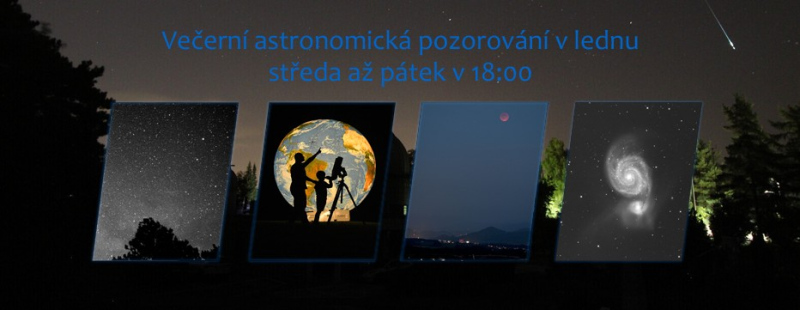 Večerní astronomická pozorování v lednu