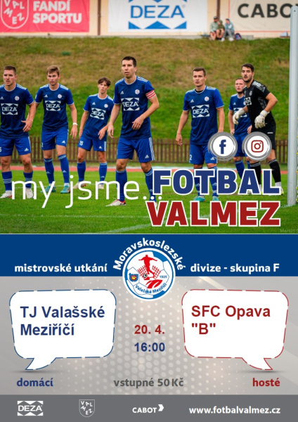 Zápas: Valašské Meziříčí - Opava B