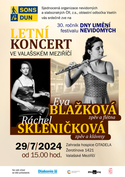 Letní koncert SONS konaný v rámci festivalu Dny umění nevidomých