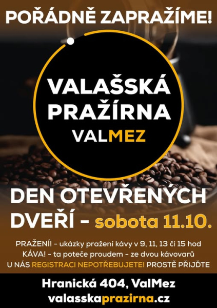 Den otevřených dveří ve Valašské pražírně