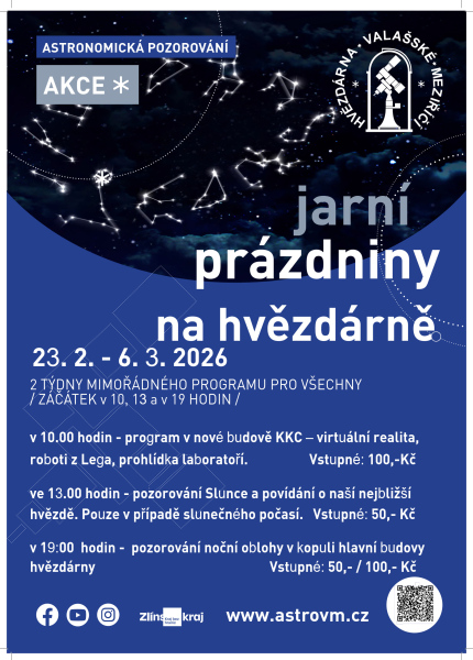 Jarní prázdniny na hvězdárně