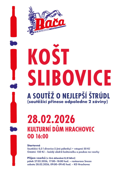 Košt slibovice a soutěž o nejlepší štrúdl