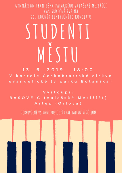 Benefiční koncert „Studenti městu“