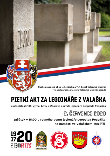 Pietní akt za legionáře z Valašska