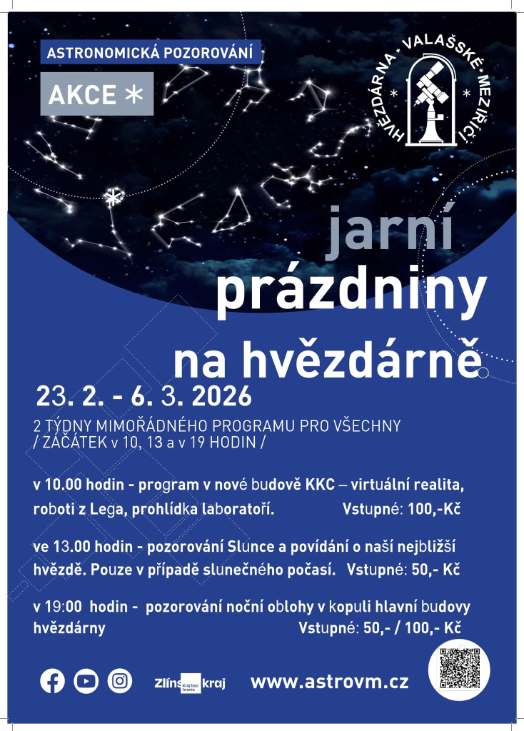 Jarní prázdniny na hvězdárně