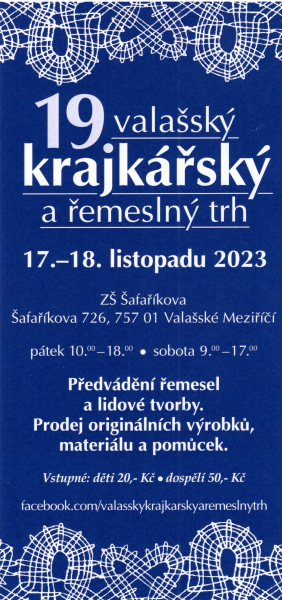 19. valašský krajkářský a řemeslný trh