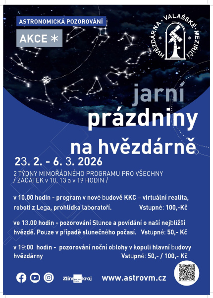 Jarní prázdniny na hvězdárně