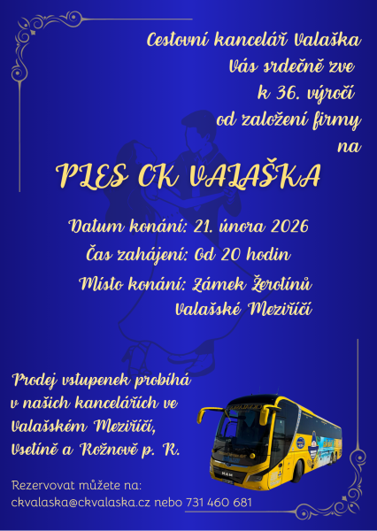 Jubilejní ples CK Valaška