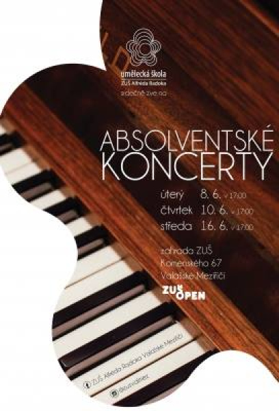 Absolventský koncert žáků ZUŠ Alfréda Radoka