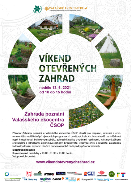 Víkend otevřených zahrad - ukázková přírodní  Zahrady poznání Valašského ekocentra ČSOP