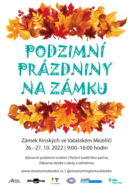 Podzimní prázdniny na zámku Kinských Valašské Meziříčí